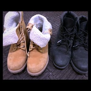 $63 for both used authentic Timberlands!!
